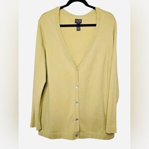 Chico’s Women's Yellow Cardigan Sweater💕